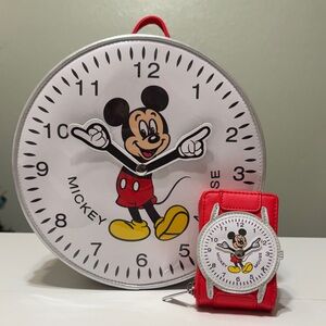 Disney Mickey Mouse Loungefly Backpack with matching wallet